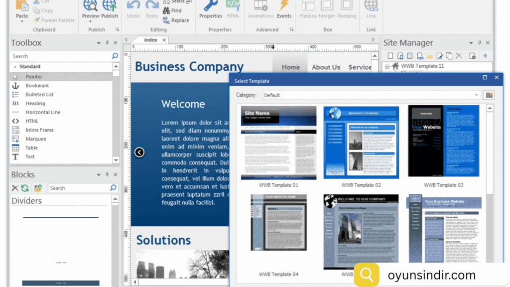 2-59-1024x576 WYSIWYG Web Builder 20.2.3 İndir – Kod Yazmadan Profesyonel Web Site Tasarımı