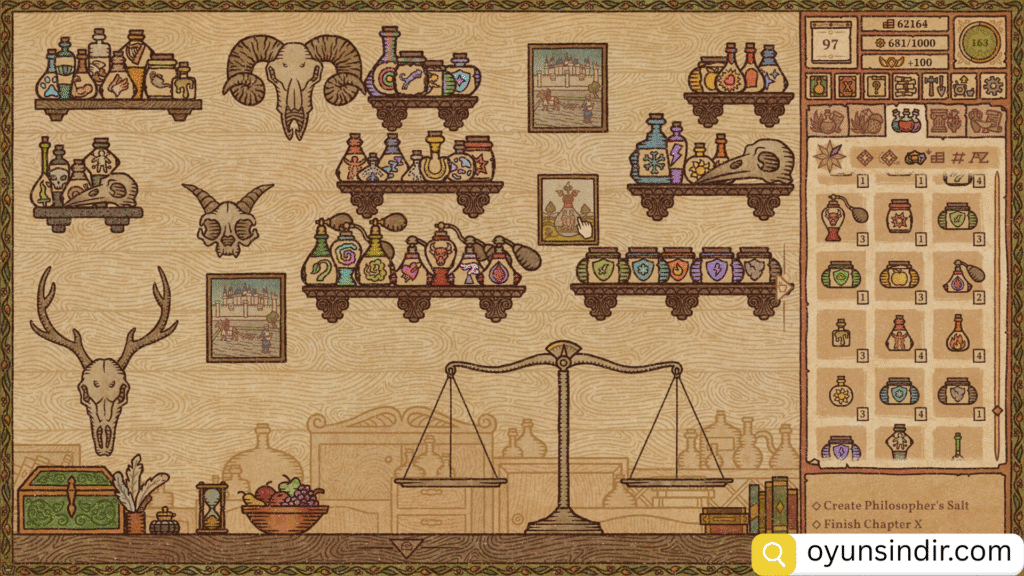 Black-and-White-Modern-Forest-Scenery-At-Night-Desktop-Wallpapaer-10-1-1024x576 Potion Craft Türkçe Full İndir – v1.0 Son Sürüm